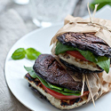 Portabella and Halloumi Burgers